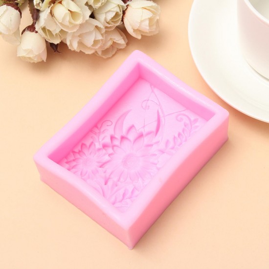 Silicone 3D Flexible Sunflower Candle Soap Making Mould Cake Handmade DIY Mold