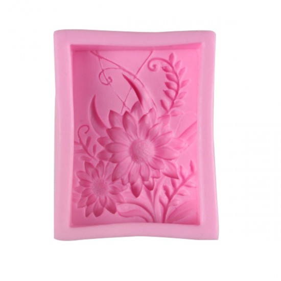 Silicone 3D Flexible Sunflower Candle Soap Making Mould Cake Handmade DIY Mold