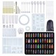 Silicone Casting Resin Molds Set For Resin Jewelry DIY Resin Pendant Bracelet Silicone Casting Mould Silicone Casting Resin Molds Set For Resin Jewelry DIY Resin Pendant Bracelet Silicone Casting Mould