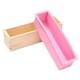Silicone Loaf Bread Cake Mold Soap Making Mould Biscuit Baking Tool with Wooden Box Silicone Loaf Bread Cake Mold Soap Making Mould Biscuit Baking Tool with Wooden Box