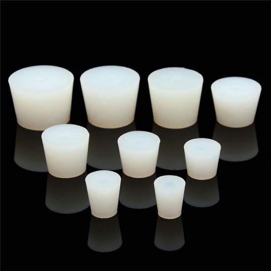 Silicone Plug w/ Hole for Airlock Valve Cap Bubbler Brew Food Silicone Plug w/ Hole for Airlock Valve Cap Bubbler Brew Food