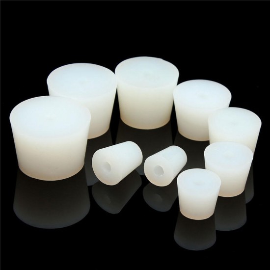 Silicone Plug w/ Hole for Airlock Valve Cap Bubbler Brew Food Silicone Plug w/ Hole for Airlock Valve Cap Bubbler Brew Food