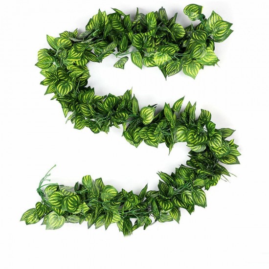 Simulation Creeper Rattan Plastic Leaves Small Leaves Winding Heating Pipe Decorative Vines Blocking Air Conditioning Pipe Simulation Creeper Rattan Plastic Leaves Small Leaves Winding Heating Pipe Decorative Vines Blocking Air Conditioning Pipe