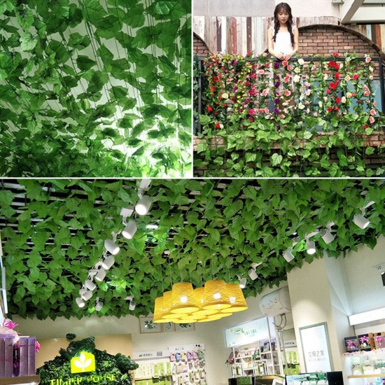 Simulation Creeper Rattan Plastic Leaves Small Leaves Winding Heating Pipe Decorative Vines Blocking Air Conditioning Pipe