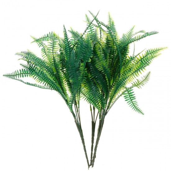 Simulation Persian Leaf Grass Plant Wall Decoration Lifelike Artificial Fern Foliage Bush Plants Indoors And Outdoors Wall Decorations