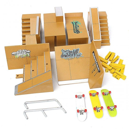 Skate Park Ramp Parts For Tech Deck Fingerboard Finger Board Ultimate Parks 92D Accessories Skate Park Ramp Parts For Tech Deck Fingerboard Finger Board Ultimate Parks 92D Accessories