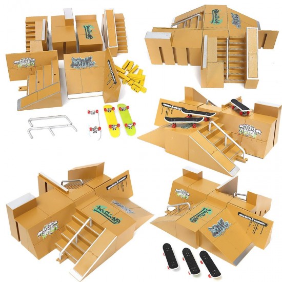 Skate Park Ramp Parts For Tech Deck Fingerboard Finger Board Ultimate Parks 92D Accessories Skate Park Ramp Parts For Tech Deck Fingerboard Finger Board Ultimate Parks 92D Accessories