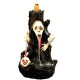 Skull Shape Resin Backflow Incense Burner Tower Statue Figurine Ghost Head Home Decor Skull Shape Resin Backflow Incense Burner Tower Statue Figurine Ghost Head Home Decor