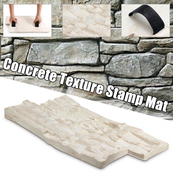 Slate Seamless Texture Polyurethane Stamp Mat Concrete Cement Stone Wall Mat Cement Brick Mold