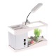 Small Aquarium Mini Fish Tank Goldfish Bowl Lamp Thermometer Alarm Clock LED Light Small Aquarium Mini Fish Tank Goldfish Bowl Lamp Thermometer Alarm Clock LED Light