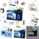 Small Aquarium Mini Fish Tank Goldfish Bowl Lamp Thermometer Alarm Clock LED Light Small Aquarium Mini Fish Tank Goldfish Bowl Lamp Thermometer Alarm Clock LED Light