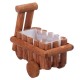 Small Cart Flower Pot Wooden Wheelbarrow Planter Succulent Container Ornament Small Cart Flower Pot Wooden Wheelbarrow Planter Succulent Container Ornament