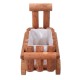 Small Cart Flower Pot Wooden Wheelbarrow Planter Succulent Container Ornament Small Cart Flower Pot Wooden Wheelbarrow Planter Succulent Container Ornament