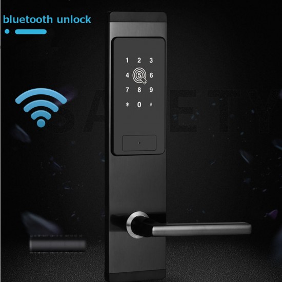 Smart Electronic Fingerprint Lock Smart Home Electronics Door Lock Large Indoor Remote Control By key/card/Password/Mobile App/bluetooth unlock