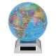Solar Automatic Rotating Globe Decorative Desktop Earth Geography World Globe Base World Map Education Gift w/ Base
