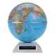 Solar Automatic Rotating Globe Decorative Desktop Earth Geography World Globe Base World Map Education Gift w/ Base