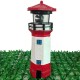 Solar Powered Garden Lighthouse Rotating Beam LED Yard Light Ornament Lamp Home Decor