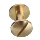 Solid Brass Arc Button Stud Screw Nail 4-15mm Screw Back Leather Belt Button Screws