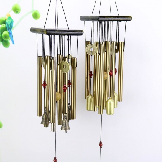 Solid Wood Hollow Tube Metal Tube Tubular Wind Chime Anti Rust Gift Solid Wood Hollow Tube Metal Tube Tubular Wind Chime Anti Rust Gift