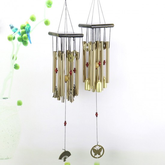 Solid Wood Hollow Tube Metal Tube Tubular Wind Chime Anti Rust Gift