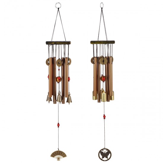 Solid Wood Hollow Tube Metal Tube Tubular Wind Chime Anti Rust Gift