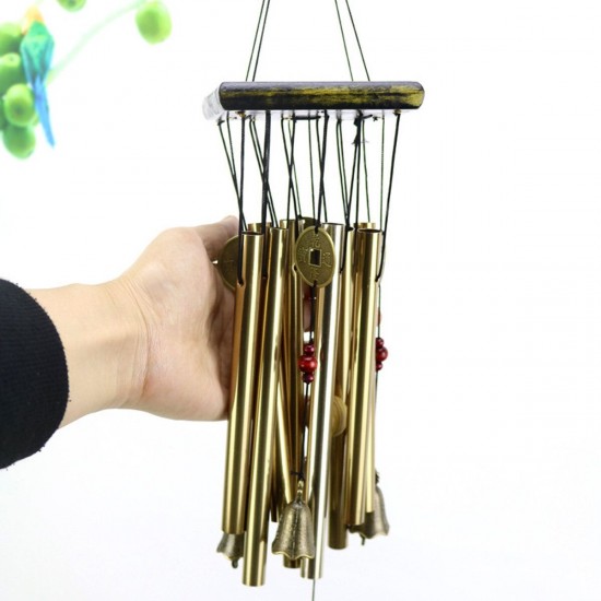 Solid Wood Hollow Tube Metal Tube Tubular Wind Chime Anti Rust Gift Solid Wood Hollow Tube Metal Tube Tubular Wind Chime Anti Rust Gift