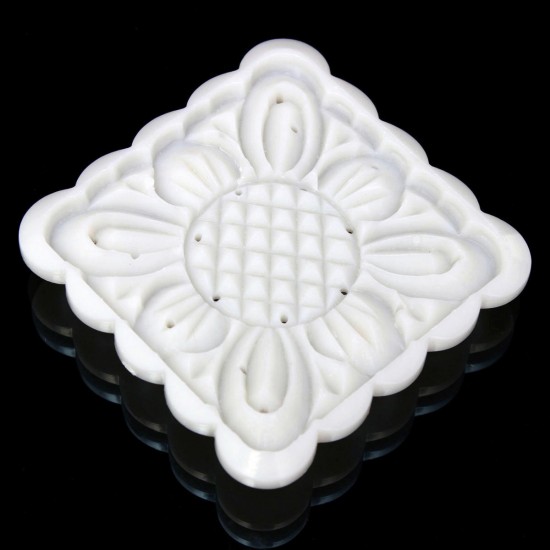 Square 125g Moonake Baking Mooncake Pastry Mold Biscuit Cake Hand Press Mould Flower Cooking DIY Square 125g Moonake Baking Mooncake Pastry Mold Biscuit Cake Hand Press Mould Flower Cooking DIY