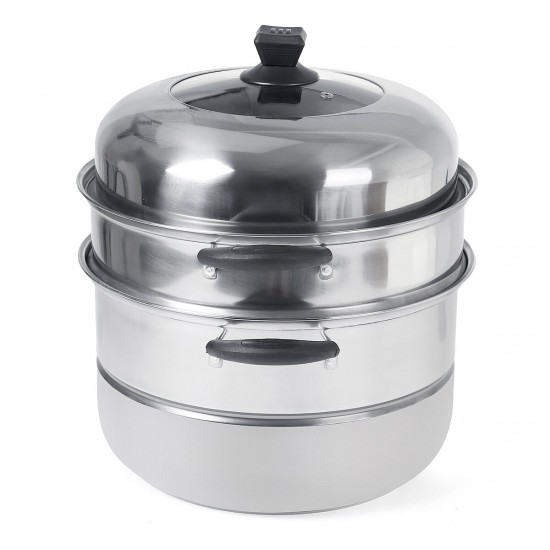 Stainless Steel 3-Layer Boiler And Steamer Thickened Double Pot Stainless Steel Pot