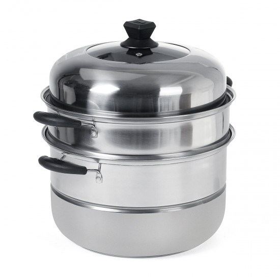 Stainless Steel 3-Layer Boiler And Steamer Thickened Double Pot Stainless Steel Pot