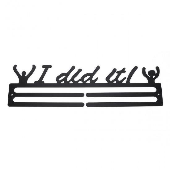 Stainless Steel Black Sporting Medal Hangers Awards Display Medal Holder Rack Decorations Stainless Steel Black Sporting Medal Hangers Awards Display Medal Holder Rack Decorations