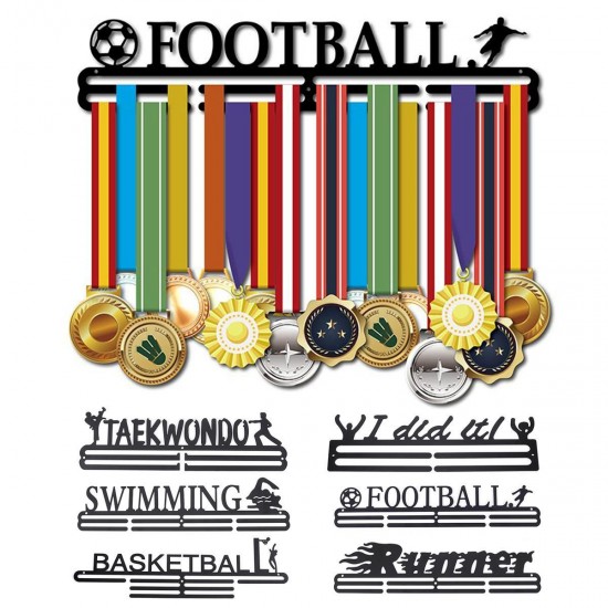 Stainless Steel Black Sporting Medal Hangers Awards Display Medal Holder Rack Decorations Stainless Steel Black Sporting Medal Hangers Awards Display Medal Holder Rack Decorations