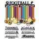 Stainless Steel Black Sporting Medal Hangers Awards Display Medal Holder Rack Decorations Stainless Steel Black Sporting Medal Hangers Awards Display Medal Holder Rack Decorations