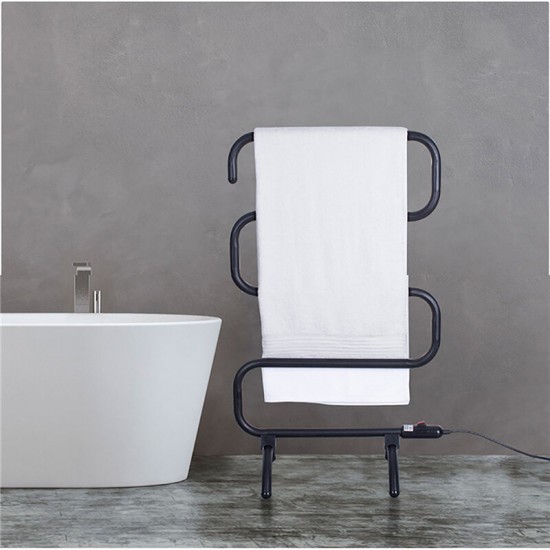 Stainless Steel Electric Heated Towel Rack Floor Stand Towel Holder Rail Electric Towel Warmer Rail Bathroom Towel Dryer Stainless Steel Electric Heated Towel Rack Floor Stand Towel Holder Rail Electric Towel Warmer Rail Bathroom Towel Dryer