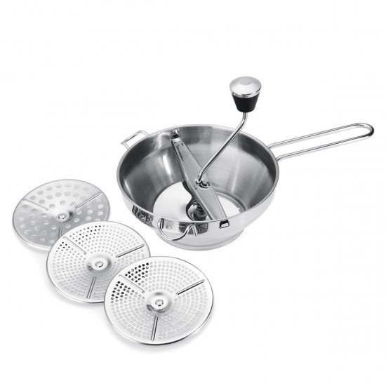 Stainless Steel Food Mill Metal Vegetable/Carrot/Tomato/Potato/Rice Mixer Maker Cutter Stainless Steel Food Mill Metal Vegetable/Carrot/Tomato/Potato/Rice Mixer Maker Cutter