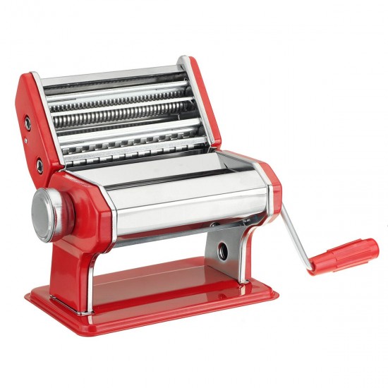 Stainless Steel Pasta Maker Machine Adjustable Fettuccine Lasagne Cutter Roller