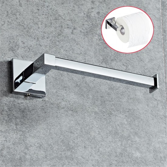 Stainless Steel Silver Toilet Roll Paper Towel Holder Shelf Wall Mounted Bathroom Rack Stainless Steel Silver Toilet Roll Paper Towel Holder Shelf Wall Mounted Bathroom Rack