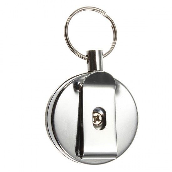 Stainless Steel Tool Belt Money Retractable Key Ring Pull Chain Clip Stainless Steel Tool Belt Money Retractable Key Ring Pull Chain Clip