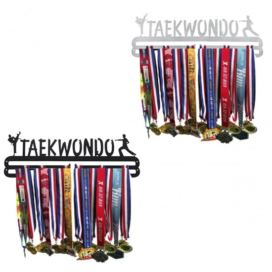 Stainless Steel Wall Mount Display Taekwondo Medal Hanger Holder Rack Sport Decorations Stainless Steel Wall Mount Display Taekwondo Medal Hanger Holder Rack Sport Decorations