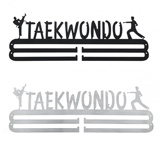 Stainless Steel Wall Mount Display Taekwondo Medal Hanger Holder Rack Sport Decorations