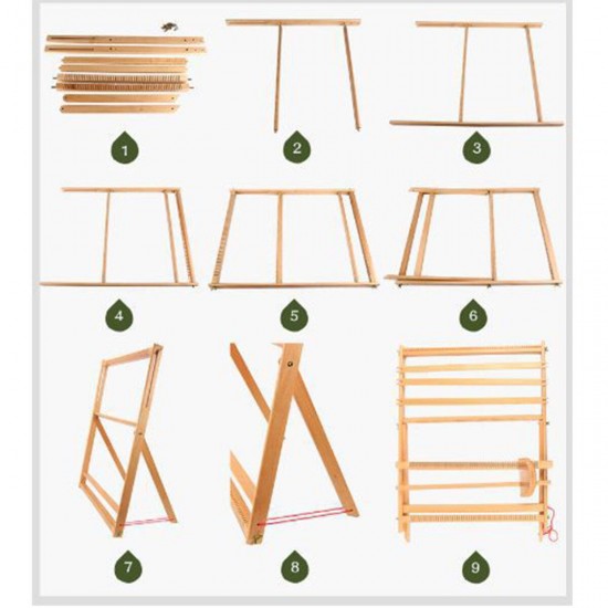 Standing DIY Woven Set Weaving Loom Kit Looms Wooden Tapestry Hand-Knitted Machine Standing DIY Woven Set Weaving Loom Kit Looms Wooden Tapestry Hand-Knitted Machine