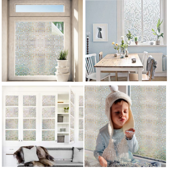 Static Cling Cover Window Glass Film Sticker Privacy Home Decoration 45cm*2m