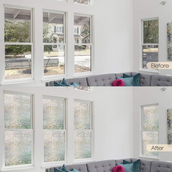Static Cling Cover Window Glass Film Sticker Privacy Home Decoration 45cm*2m Static Cling Cover Window Glass Film Sticker Privacy Home Decoration 45cm*2m