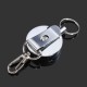 KR01 4cm Full Metal Tool Belt Retractable Key Ring Pull Chain Clip With Hook