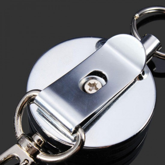 KR01 4cm Full Metal Tool Belt Retractable Key Ring Pull Chain Clip With Hook KR01 4cm Full Metal Tool Belt Retractable Key Ring Pull Chain Clip With Hook