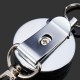 KR01 4cm Full Metal Tool Belt Retractable Key Ring Pull Chain Clip With Hook