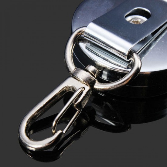 KR01 4cm Full Metal Tool Belt Retractable Key Ring Pull Chain Clip With Hook KR01 4cm Full Metal Tool Belt Retractable Key Ring Pull Chain Clip With Hook