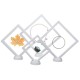 Suspended 3D Floating Display Stand Jewelry Coin Show Frame Holder Storage Box Suspended 3D Floating Display Stand Jewelry Coin Show Frame Holder Storage Box