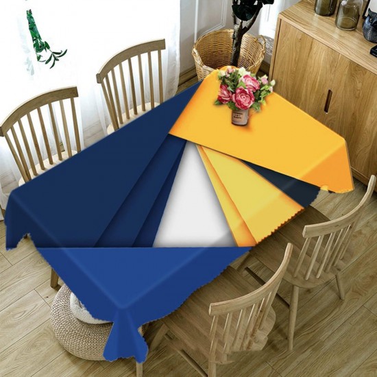 Table Cloth Cover Geometric Tea Bedside Overlay Restaurant Party Tablecloth