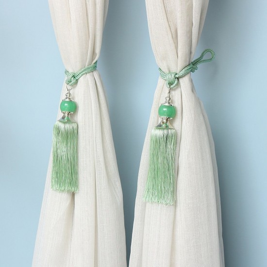 Tassel Curtain Tiebacks Fringe Curtain Tie Backs Room Decor Light Polyester Bead Tassel Curtain Tiebacks Fringe Curtain Tie Backs Room Decor Light Polyester Bead