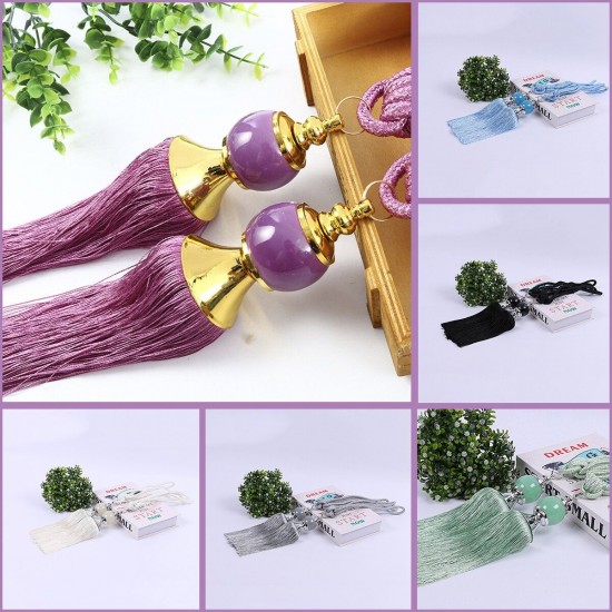 Tassel Curtain Tiebacks Fringe Curtain Tie Backs Room Decor Light Polyester Bead Tassel Curtain Tiebacks Fringe Curtain Tie Backs Room Decor Light Polyester Bead